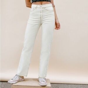 BDG white cowboy jeans